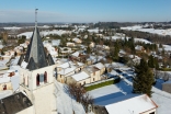 L'église de Champcevinel et sa campagne