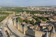 Photo aérienne - Carcassonne - France